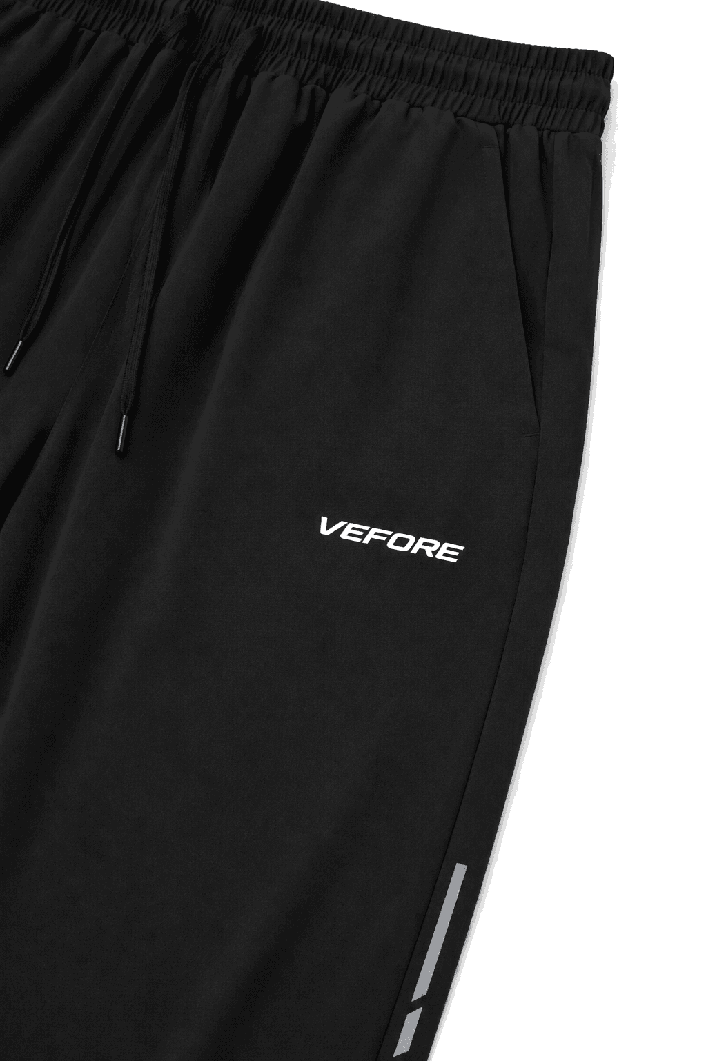 Motion Jogger — waistband, drawcord and reflective detail