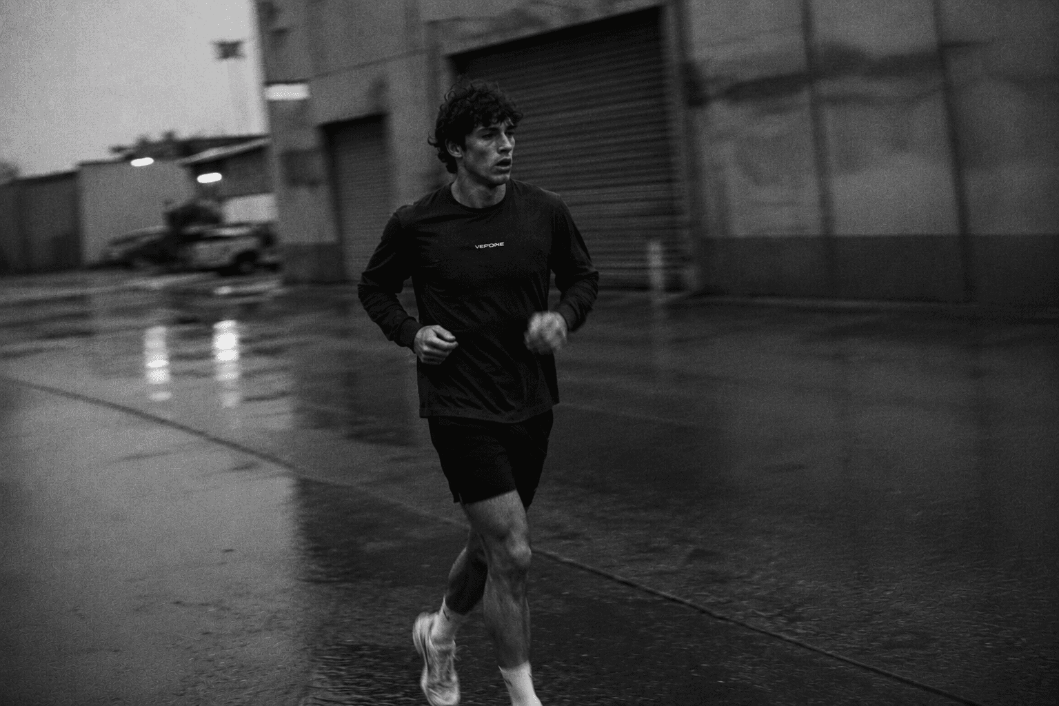 Motion Long Sleeve — worn, running
