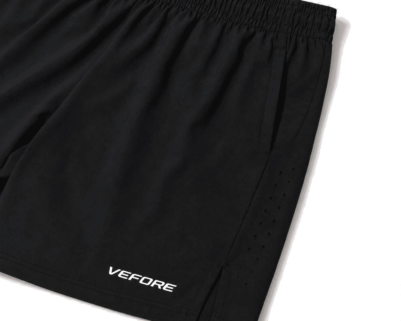 Motion Short — waistband, pocket and ventilation detail
