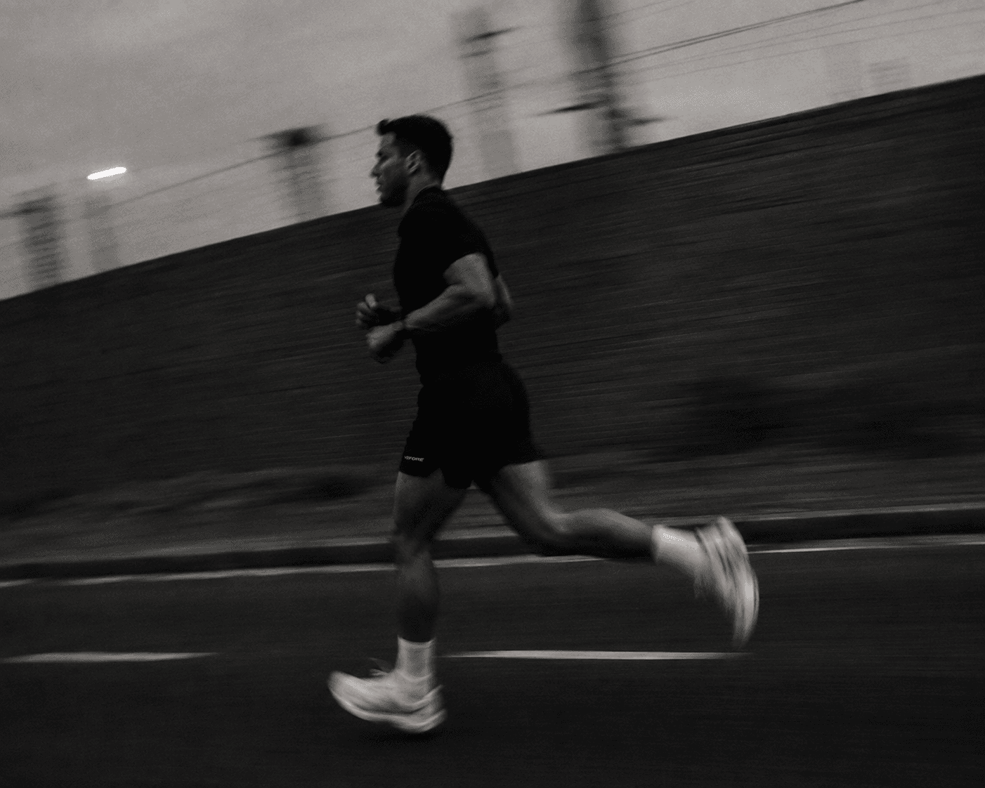 Motion Shorts — worn, running