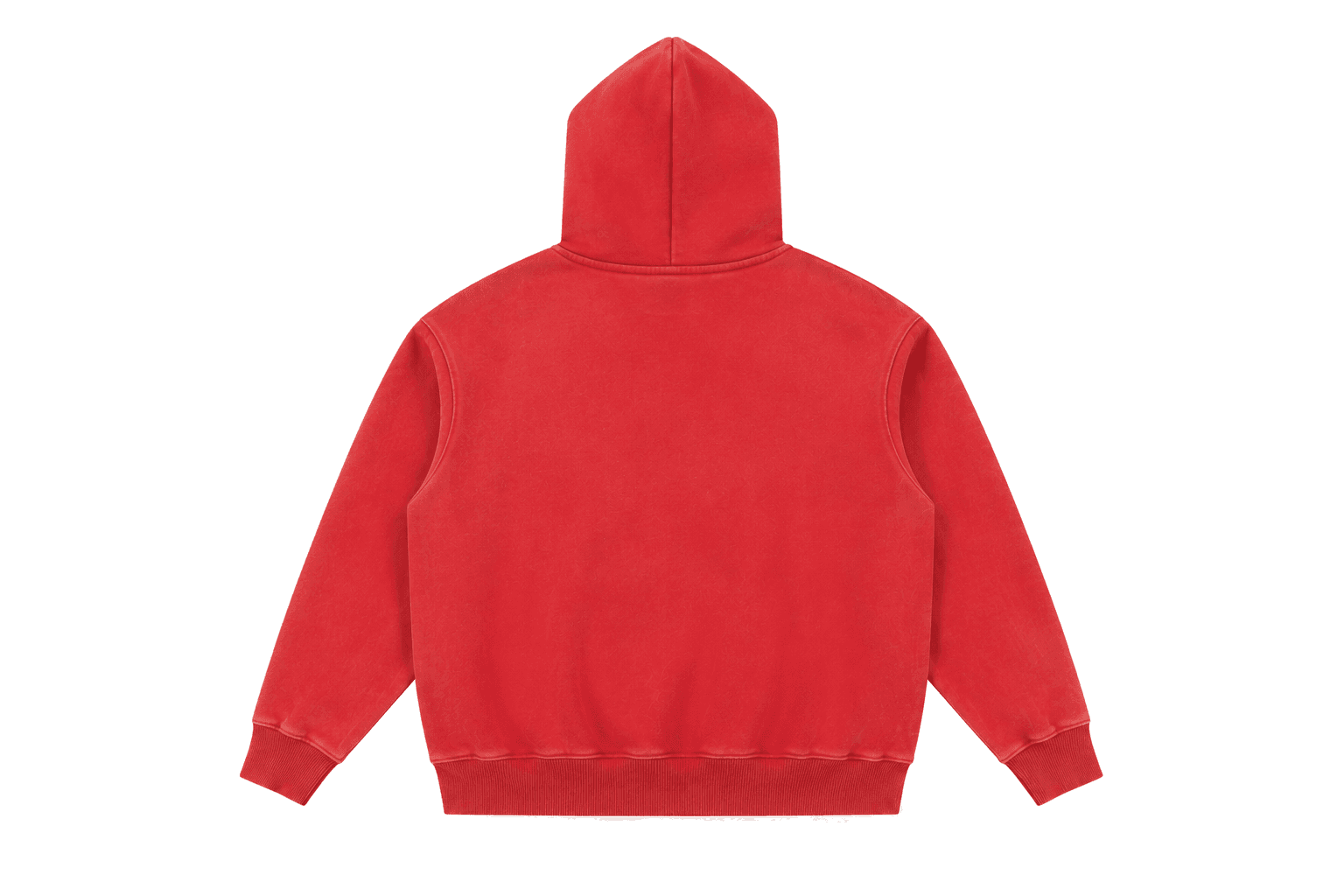 Washed Red Hoodie — back